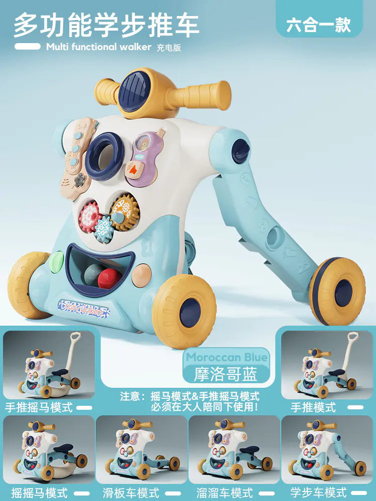 Multifunctional Baby Walker with Anti-Tip Design