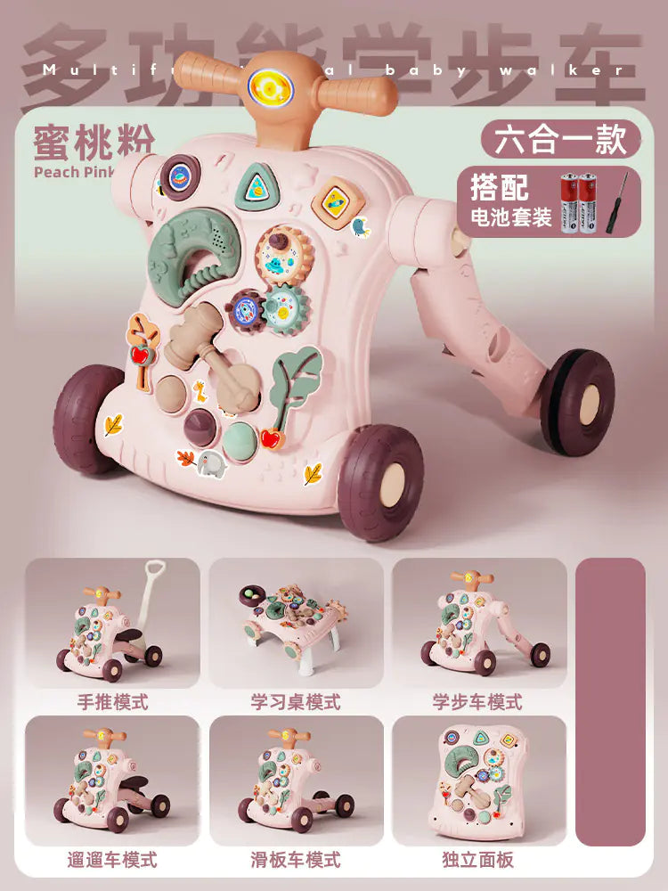 Multifunctional Baby Walker with Anti-Tip Design