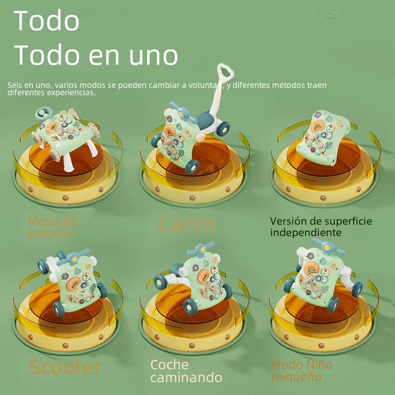 Multifunctional Baby Walker with Anti-Tip Design