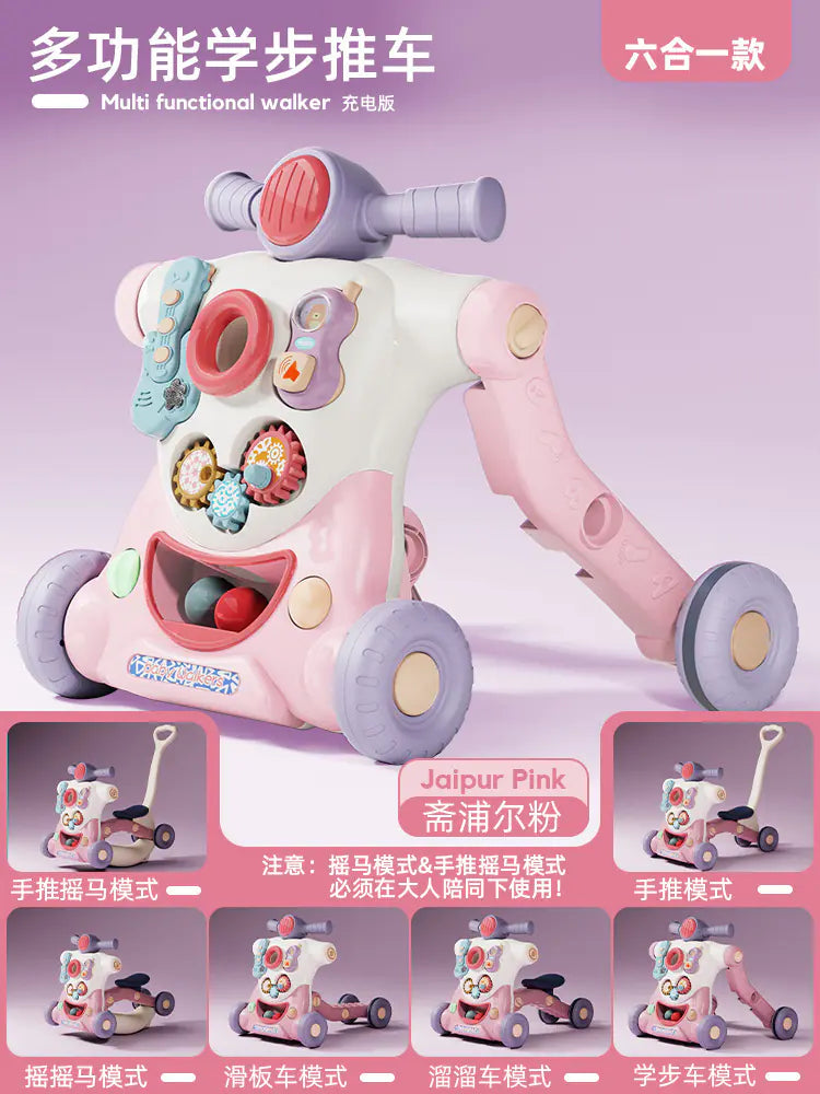 Multifunctional Baby Walker with Anti-Tip Design