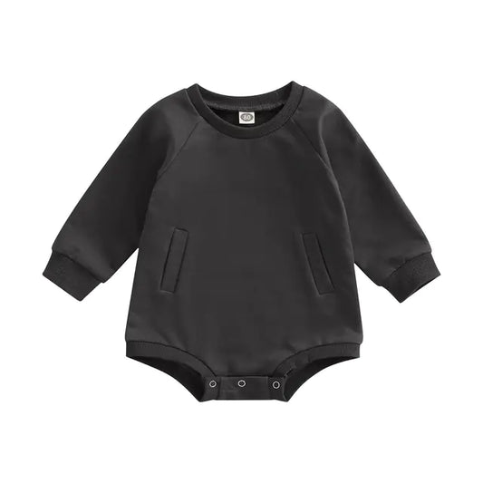 Autumn Solid Color Baby Clothes in Three Options